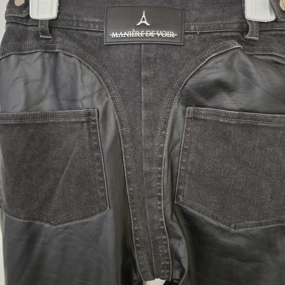 Maniere De Voir Black Jeans for Men